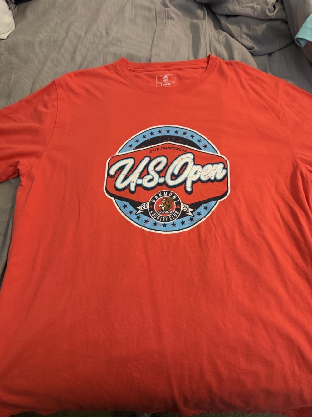 Men's 2025 U.S.‎ Open Ahead Coral Chapman Garment Dyed T-Shirt